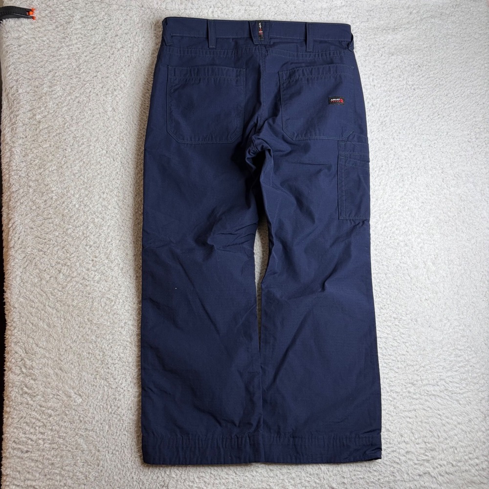 Ariat FR M4 Relaxed Boot Cut Work Pants Navy Blue Ripstop 32x30 (34x28)
